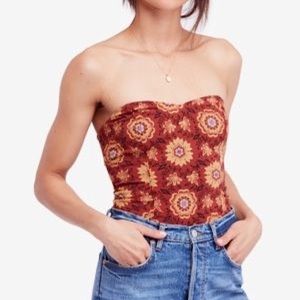 Free People Tie Back Tube Top